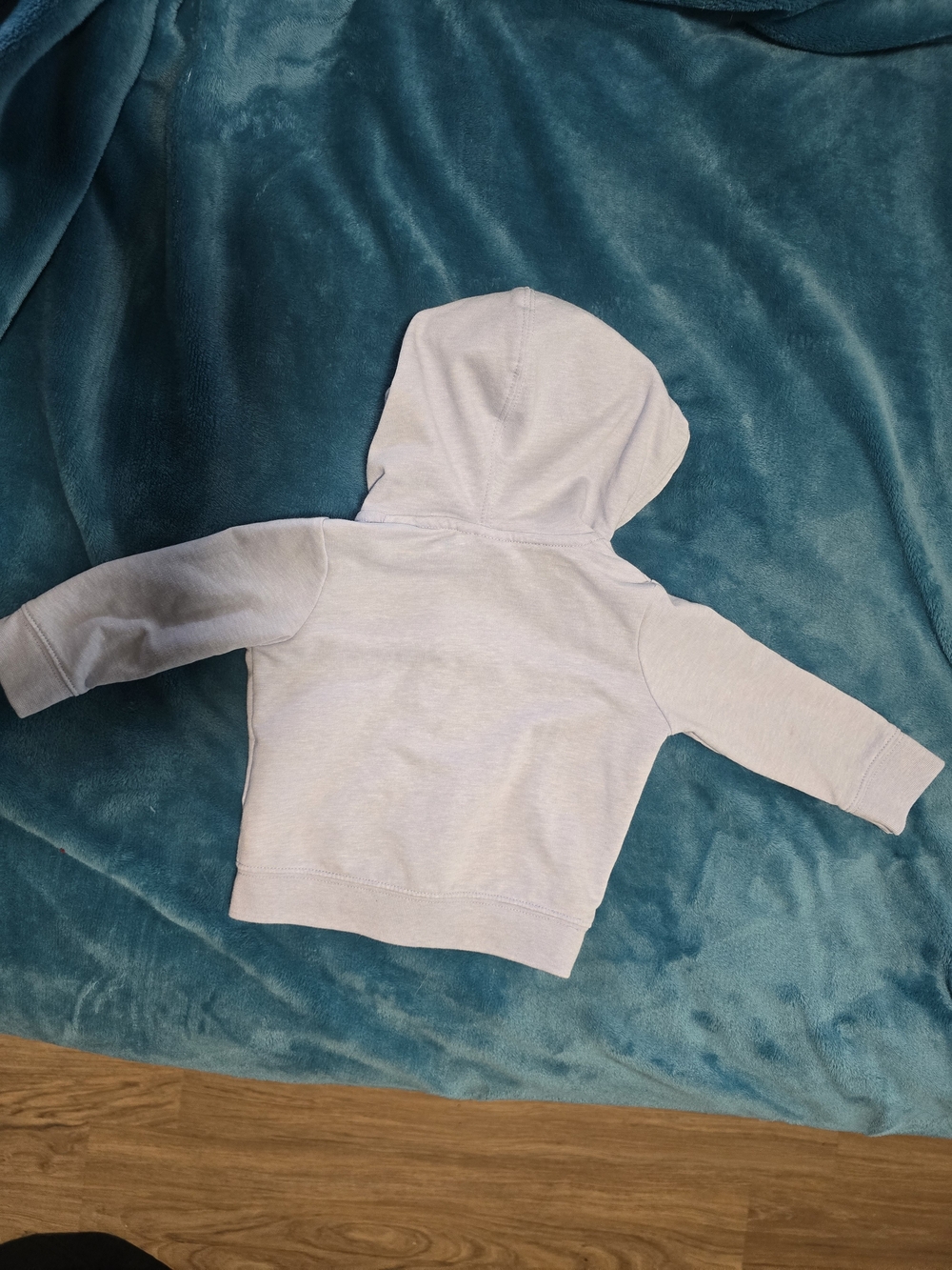 Nike Baby Light Blue Full-Zip Hoodie - Picture 3 of 3